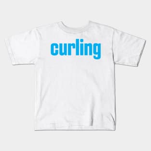 Curling Winter Sports Kids T-Shirt